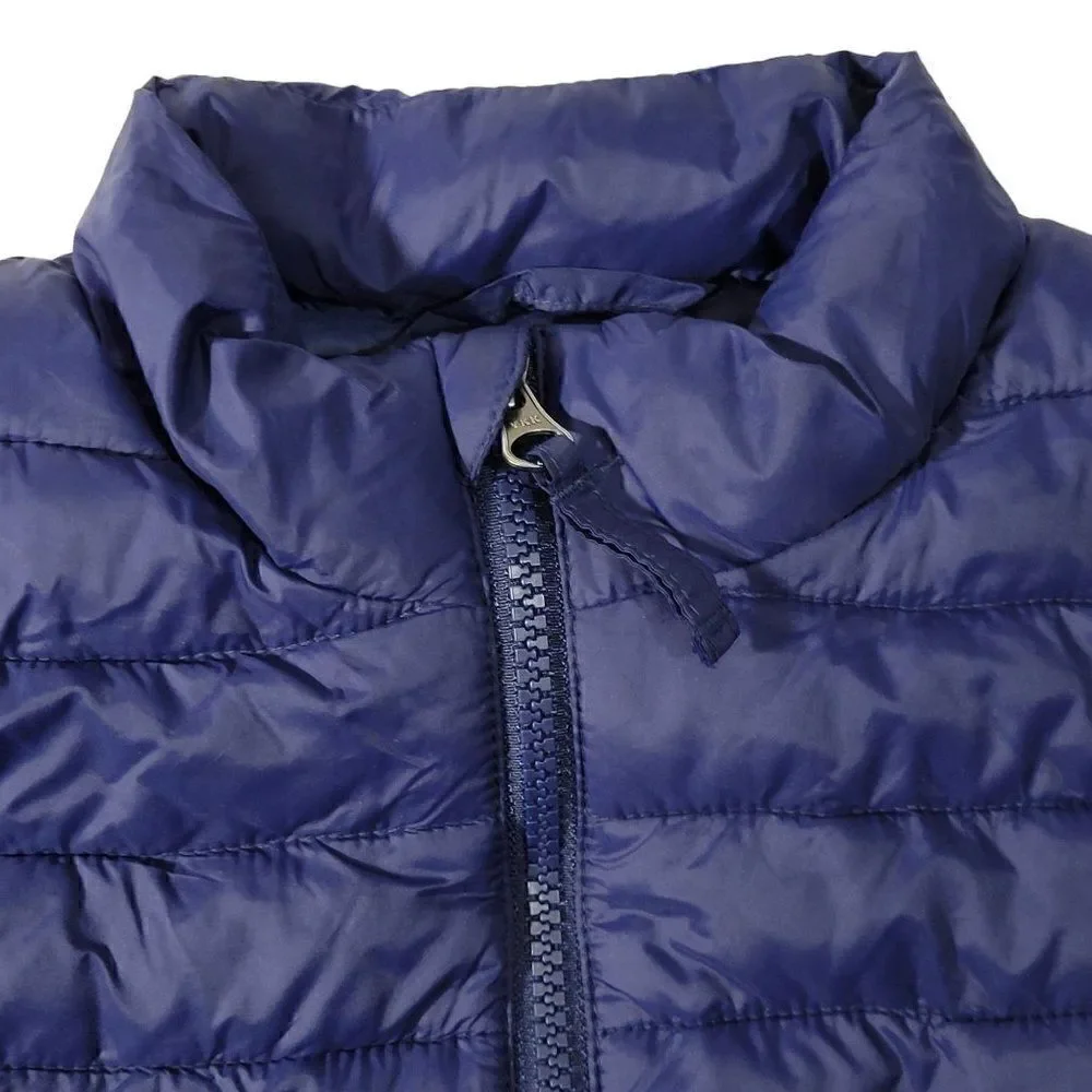 Lands End Packable Puffer Vest Boys Medium‎ (8) Blue Insulated Down Alternative